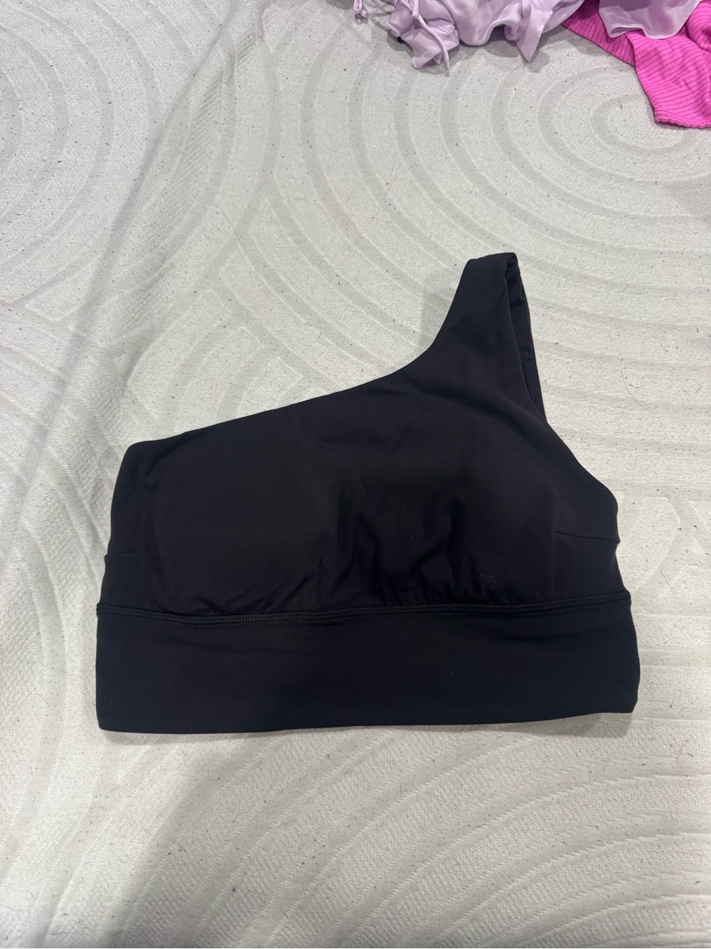 lululemon athletica One-Shoulder Black Sports Bra